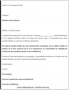 Carta para un profesor  Te explico como escribirla con Ejemplos