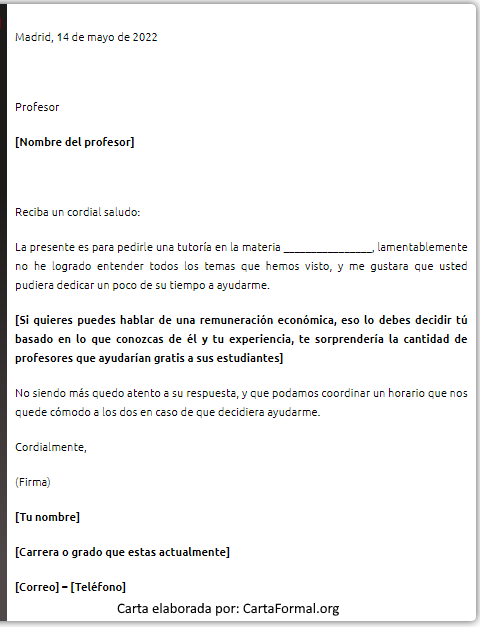 Carta Para Un Profesor Formatos Y Ejemplos Word Para Imprimir Pdmrea My Xxx Hot Girl 2467